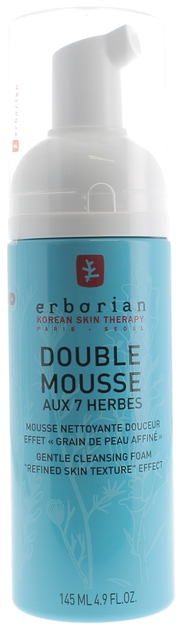 Double mousse aux 7 herbes Erborian - flacon pompe de 145 ml