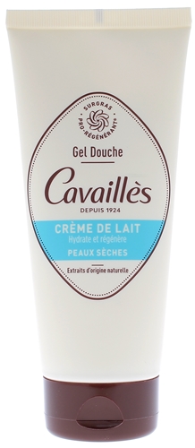 Gel douche crème de lait peaux sèches Rogé Cavaillès - tube de 200 ml