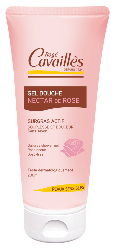 Douche surgras nourrissant nectar de rose Rogé Cavaillès - tube de 200 ml