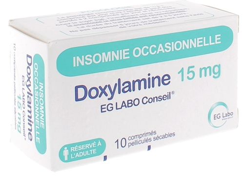 Doxylamine 15 mg EG Labo Conseil - boite de 10 comprimés