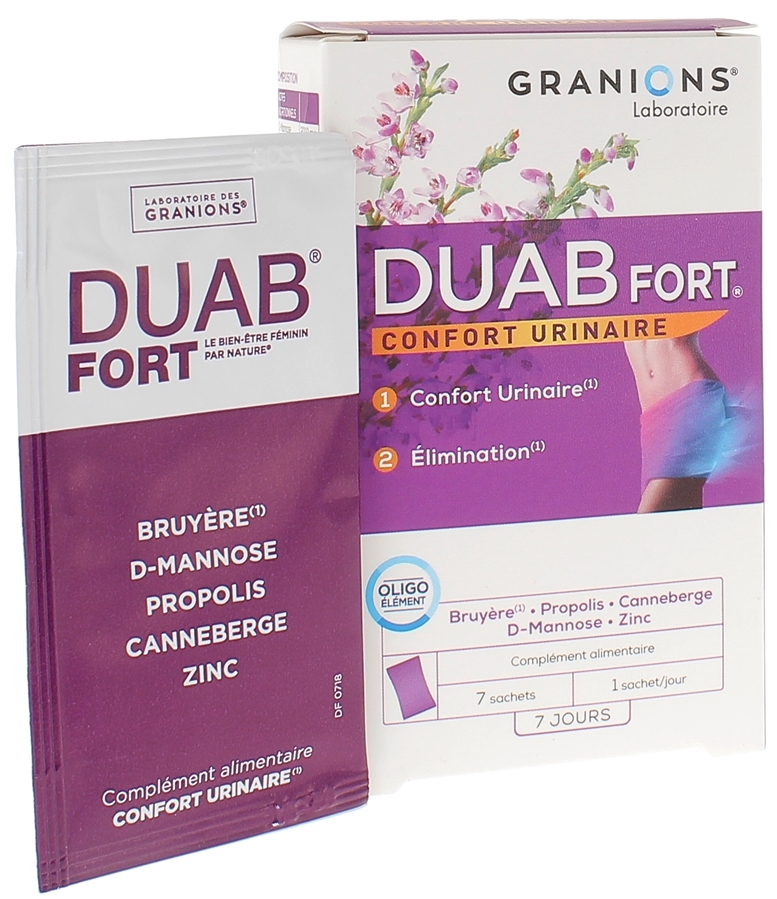 Duab Fort Confort Urinaire - boîte de 7 sachets