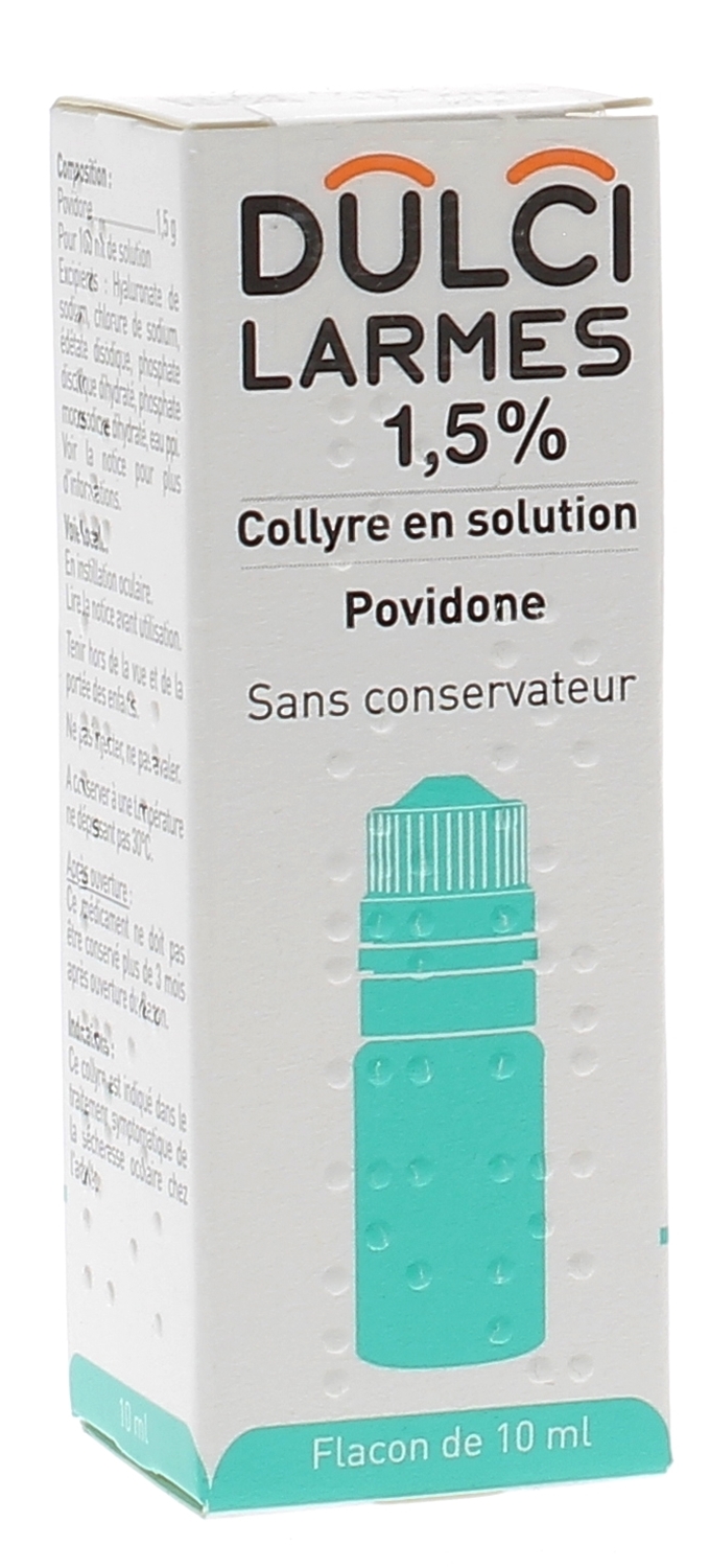 Dulcilarmes 1,5% collyre - flacon de 10 ml