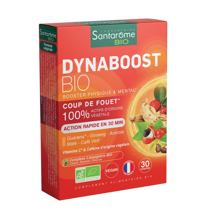 Dynaboost action rapide bio Santarome - boîte de 30 comprimés