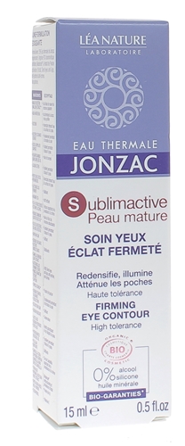 Eau thermale de Jonzac soin yeux Sublimactive peau mature Léa Nature - tube de 15ml