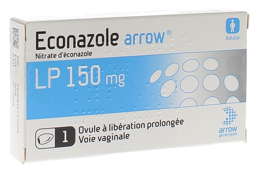 Econazole 150 mg Arrow - boîte de 1 ovule à libération prolongée
