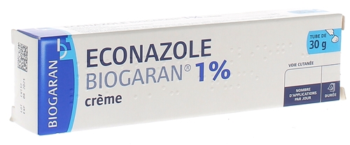 Econazole crème 1% Biogaran - tube de 30 g