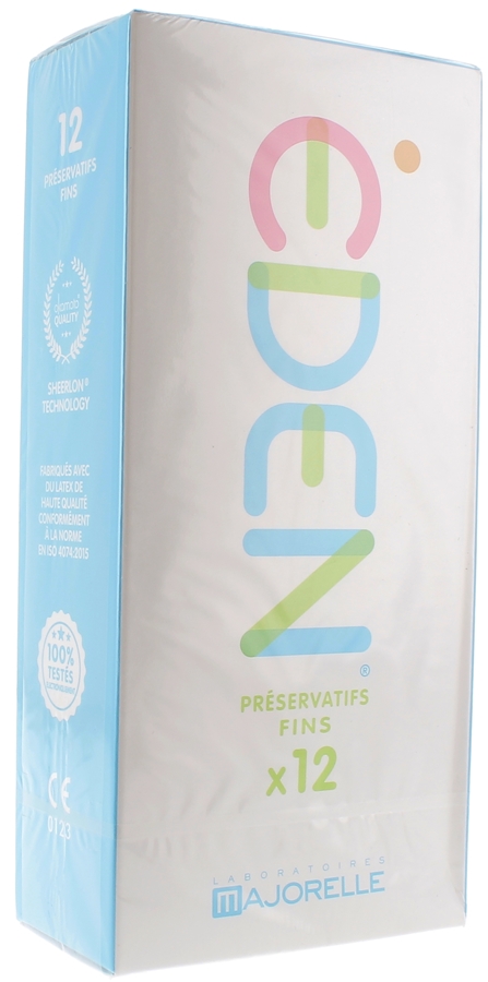 Eden Preservatifs fins Laboratoire Majorelle - boîte de 12 préservatifs