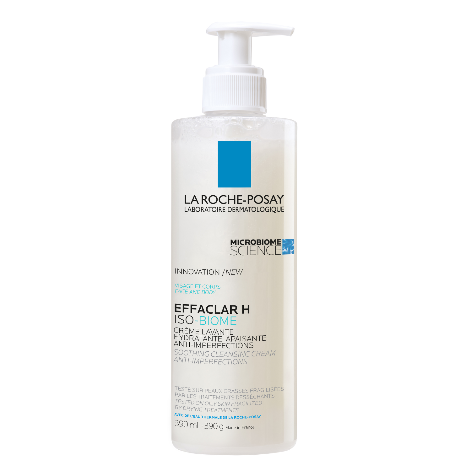 Effaclar H Iso-biome Crème lavante hydratante apaisante anti ...