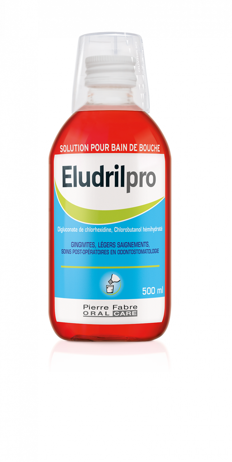 Eludrilpro solution pour bain de bouche, flacon de 500 ml