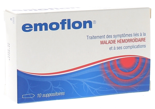 Emoflon hémorroïdes - boîte de 10 suppositoires