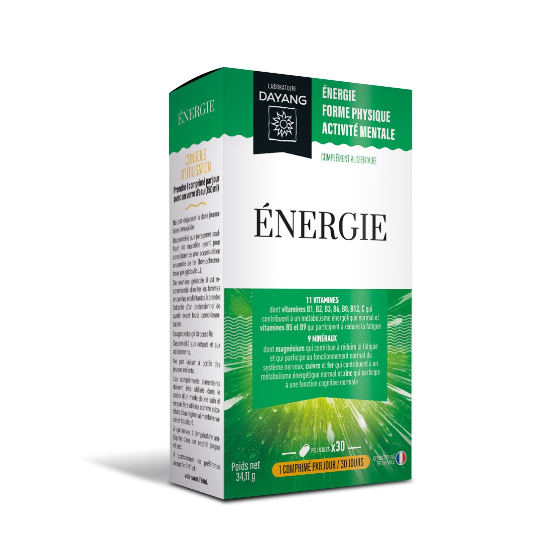 Energie Dayang - boîte de 30 comprimés