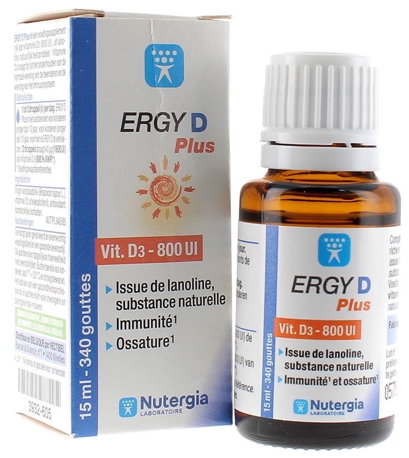 Ergy D plus Nutergia - flacon de 15 ml