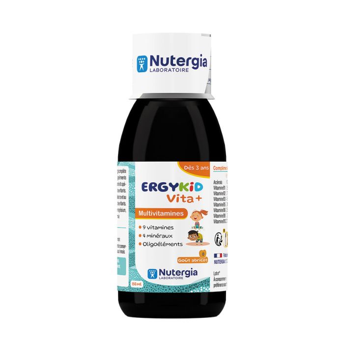 Ergykid Vita + multivitamines Nutergia - flacon de 150ml