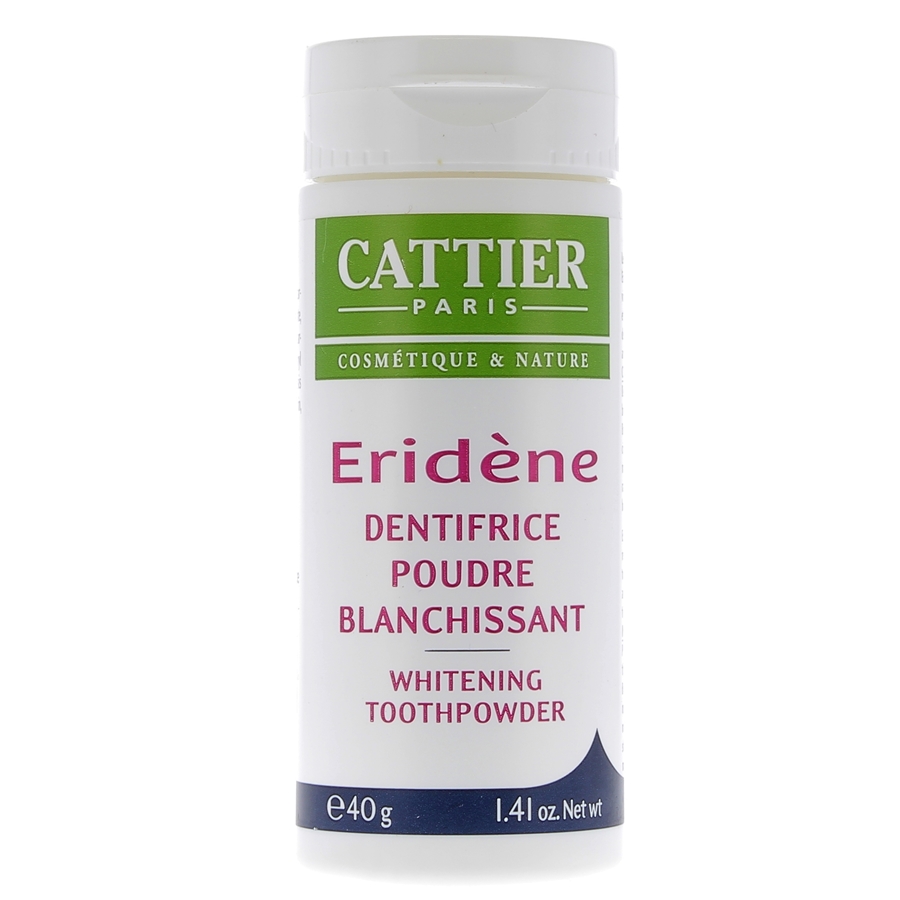 Eridène dentifrice poudre blanchissant Cattier - flacon de 40 g