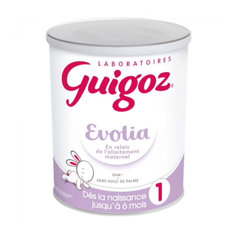 Evolia Lait 1er âge jusqu'à 6 mois Guigoz - lait en poudre de la naissance  jusqu'à 6 mois