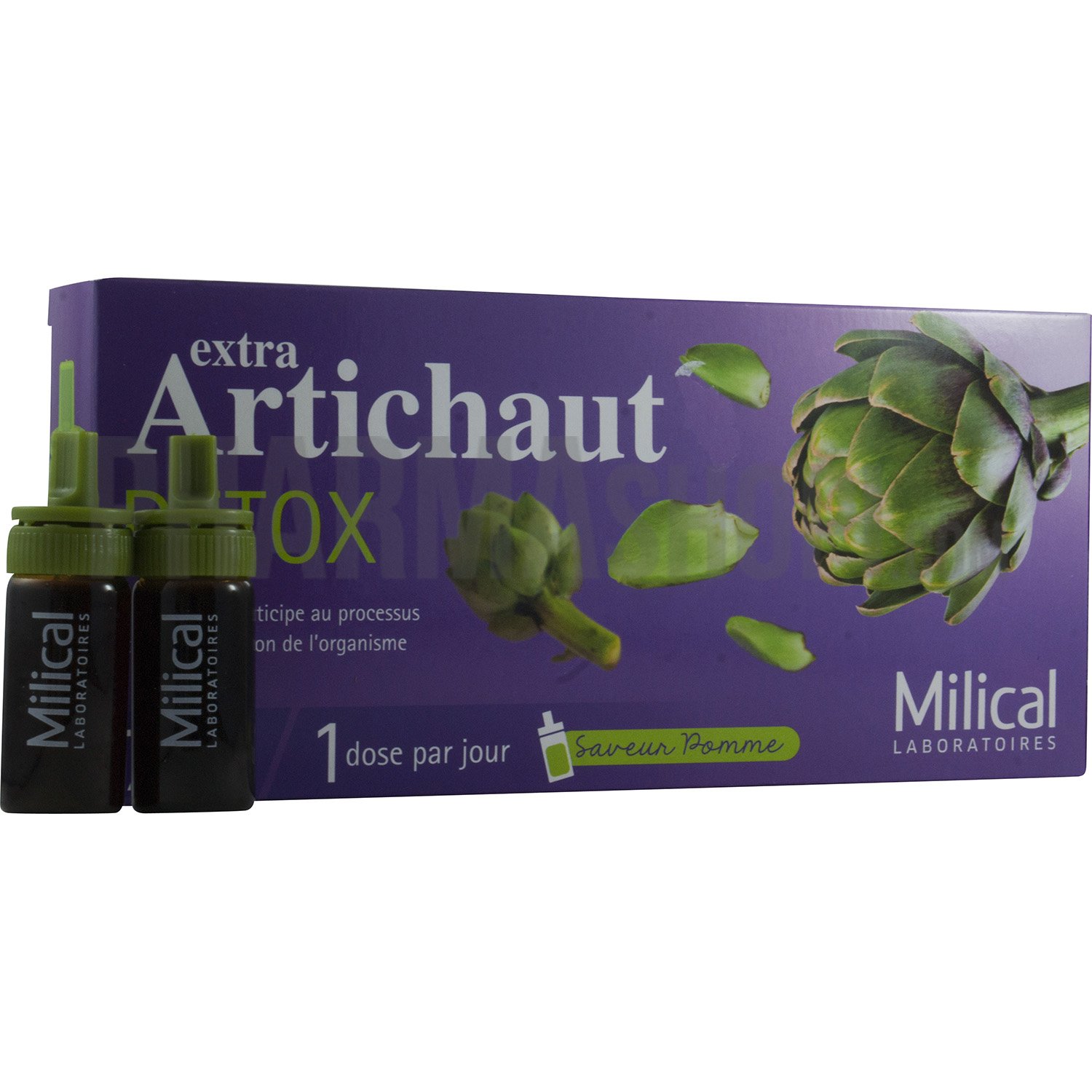 Extra Artichaut Détox Milical - 7 fioles de 10 ml