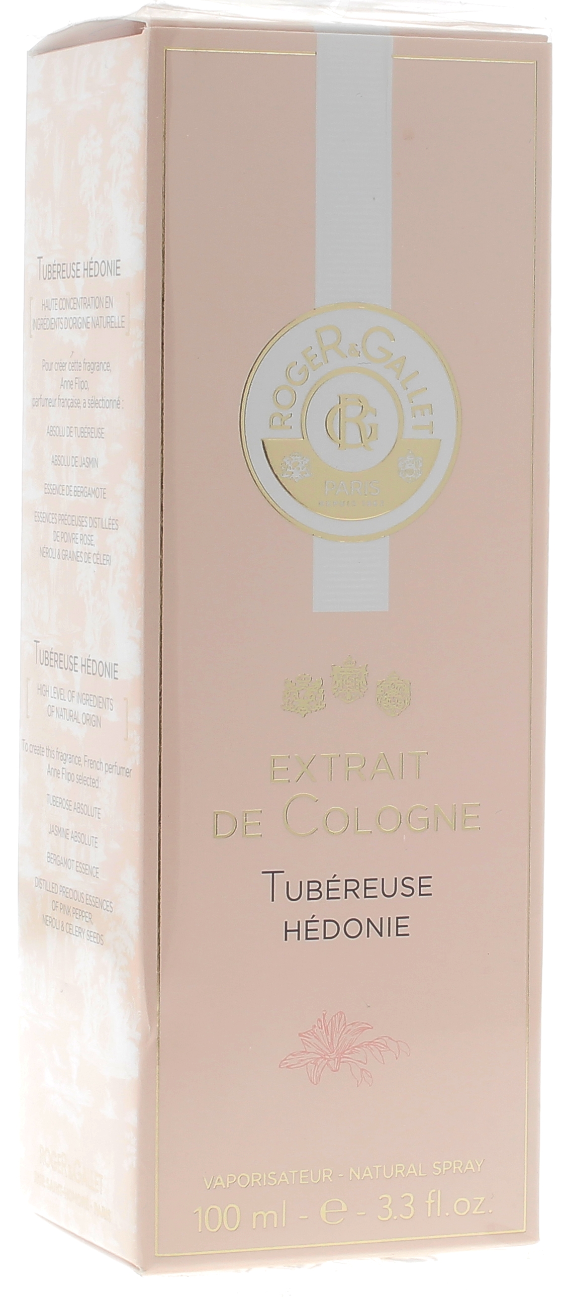Extrait de cologne Tubéreuse hédonie Roger & Gallet - Spray de 100 ml