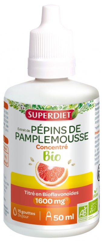 Extrait De Pépins De Pamplemousse Herbesan - Lot De 3 Flacons De 50 Ml - Pour Les Défenses Immunitaires - Neuf, DLUO 11/2025