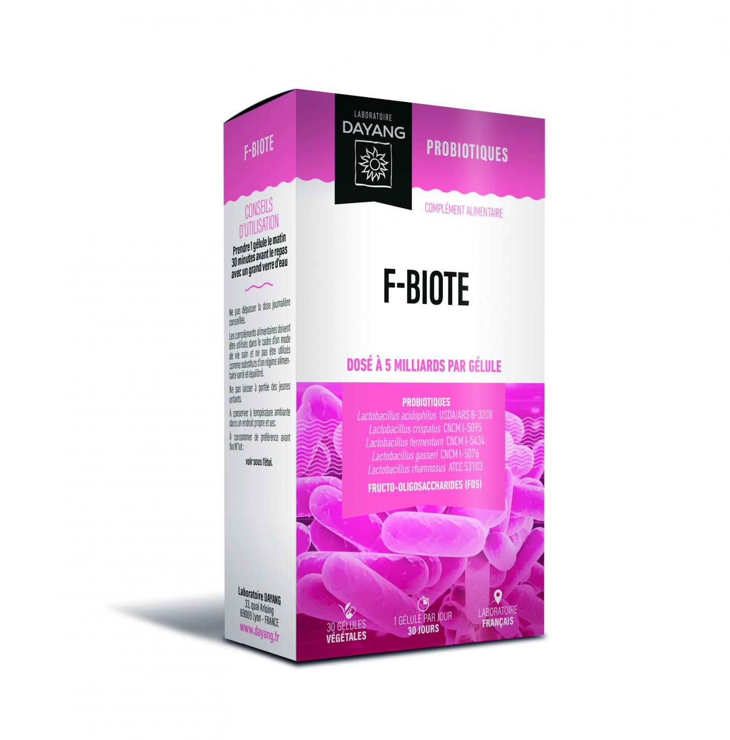 F-Biote Microbiote Dayang - boîte de 30 gélules