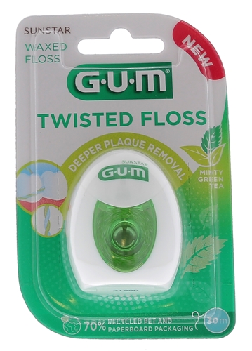 Fil dentaire Twisted floss GUM - fil de 30m