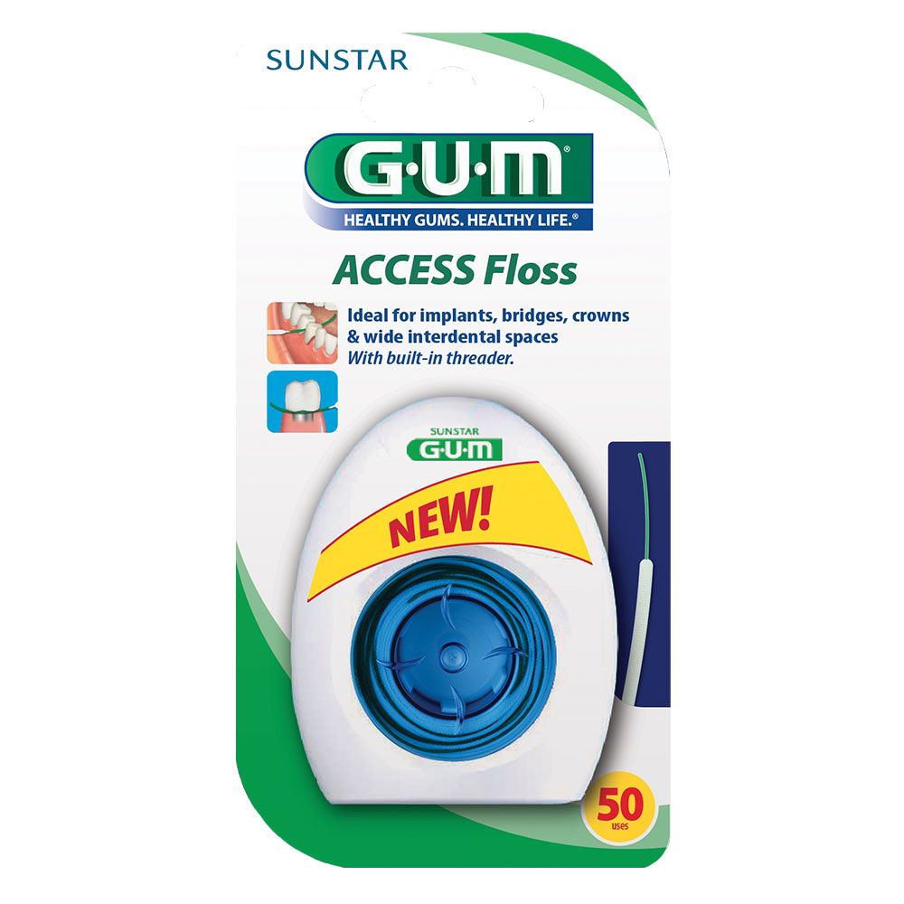 Fil dentaire access floss GUM - boîte de 50 m