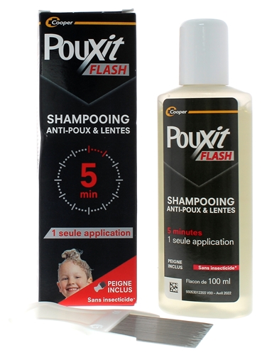 Flash Shampooing anti-poux et lentes Pouxit - flacon de 100ml