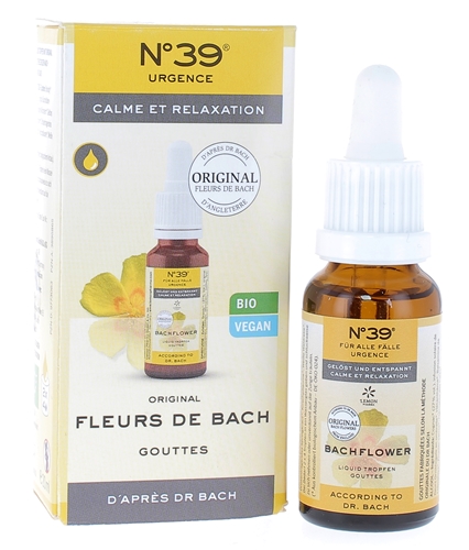Fleurs d'E. Bach calme et relaxation N°39 Lemon pharma - flacon de 20ml