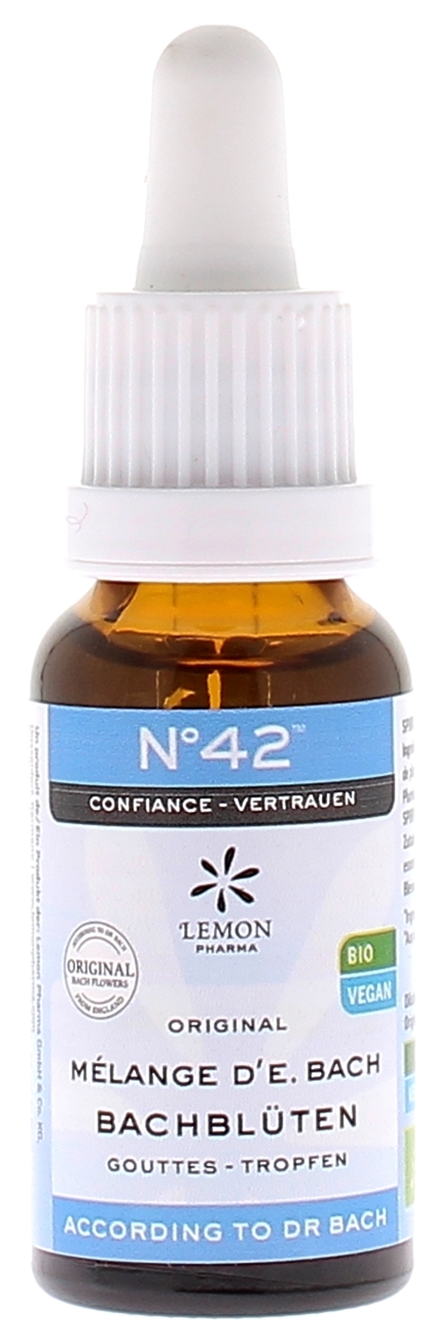 Fleurs de Bach N°42 Confiance bio Lemon Pharma - flacon de 20ml