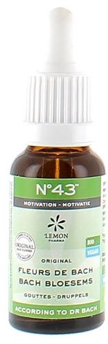 Fleurs de Bach N°43 Motivation bio Lemon Pharma - flacon de 20ml