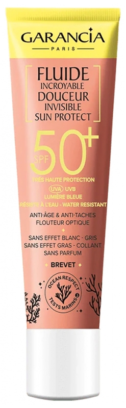 Fluide incroyable douceur invisible SPF50+ Sun Protect Garancia - tube de 40 ml