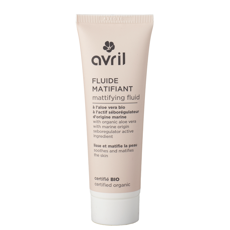 Fluide matifiant bio Avril - tube de 50 ml