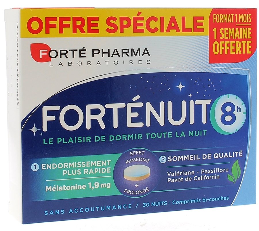 Forte Nuit 8h Forté Pharma - boîte de 30 comprimés