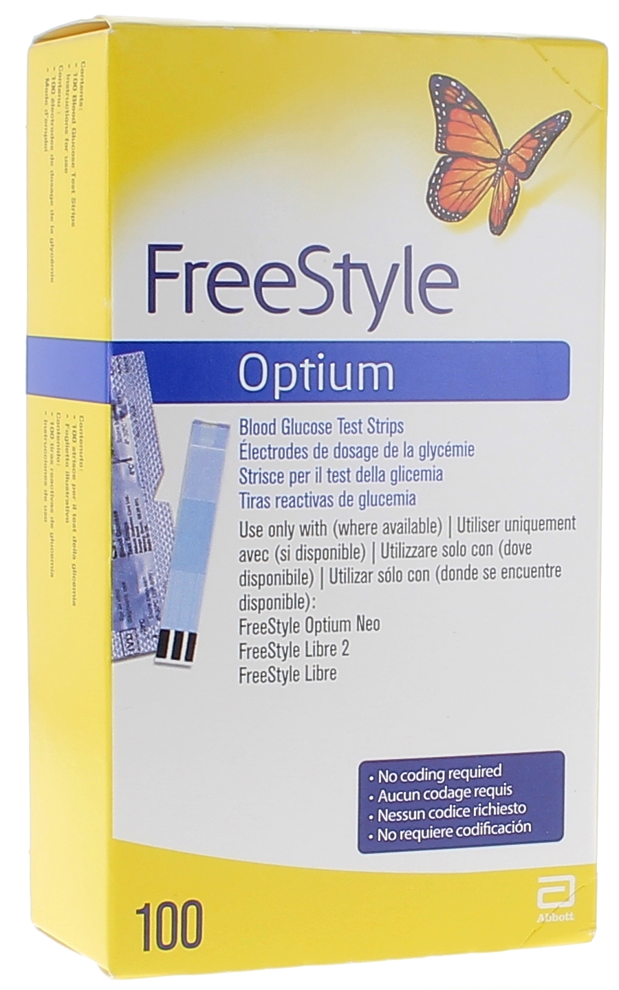 Freestyle Optium - boîte de 100 électrodes