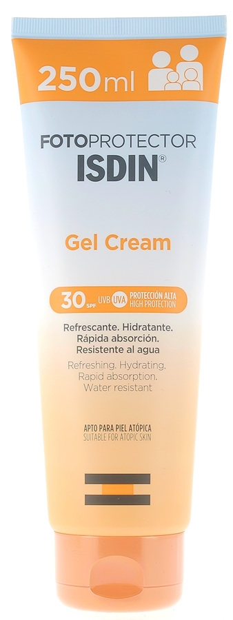 Gel crème SPF30 Fotoprotector Isdin - Tube de 250ml