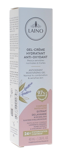 Gel-crème hydratant anti-oxydant Laino - tube de 40 ml