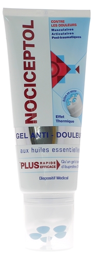 Gel de massage anti-douleur Nociceptol - tube de 200ml avec tête massante