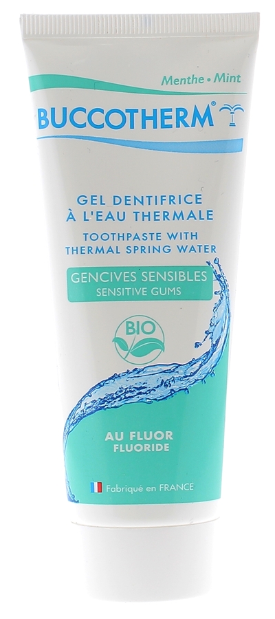 Gel dentifrice à l'eau thermale gencives sensibles Buccotherm - tube de 75 ml