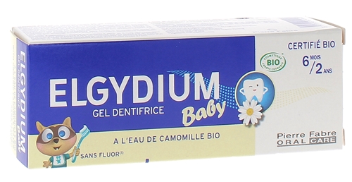 Gel dentifrice baby bio 6 mois-2 ans Elgydium - tube de 30ml