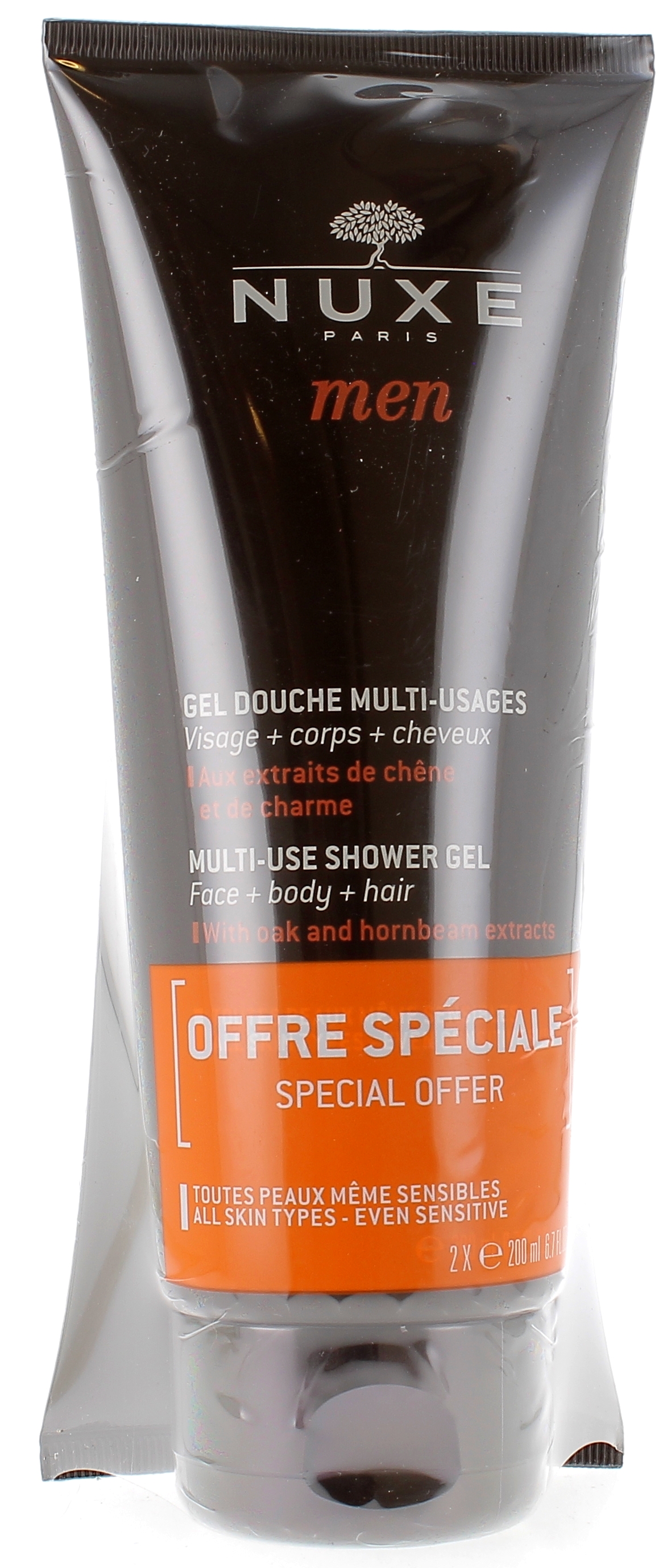 Nuxe Men Gel douche multiusages peau tonifiée et cheveux non fragiles