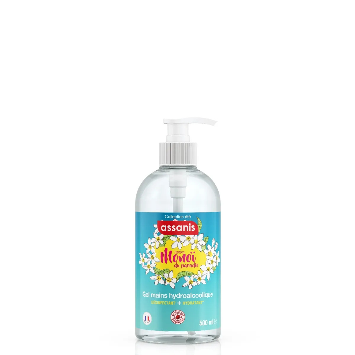 Gel hydroalcoolique monoï du paradis Assanis désinfectant — free download
