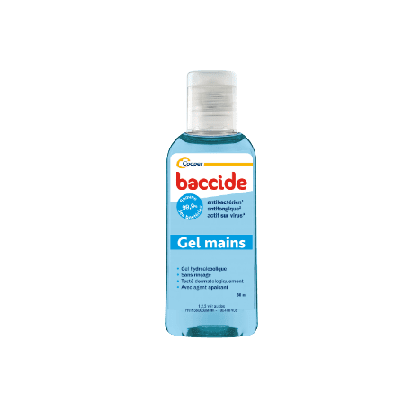 Gel main hydroalcoolique Baccide - flacon de 30 ml