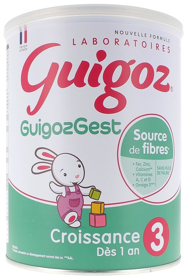 Guigoz Lait de croissance 3ème âge - Lot de 3 x 800g