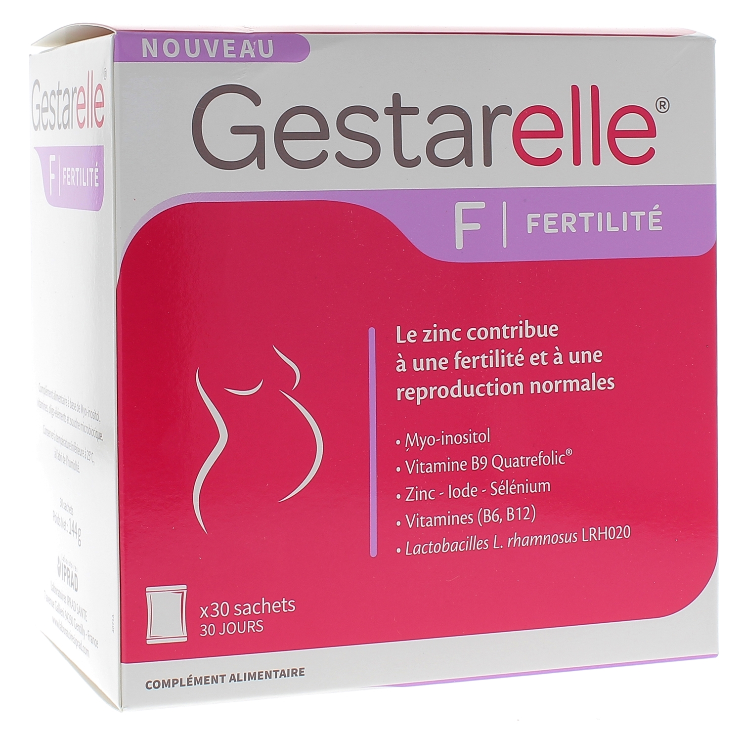 Gestarelle F fertilité Iprad santé - boite de 30 sachets