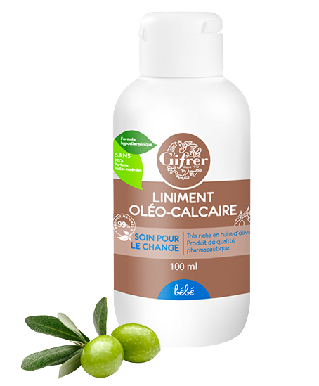 Liniment pour bébé oléo-calcaire Gifrer - Flacon 100 ml