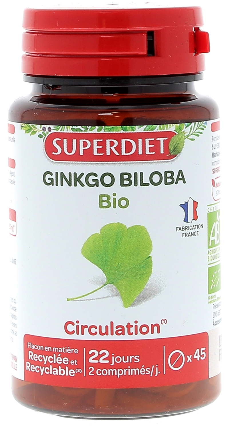 Ginkgo biloba bio Super Diet complément alimentaire circulation