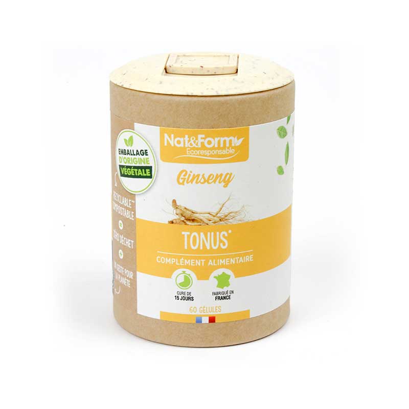 Ginseng tonus Nat&Form - boite de 60 gélules