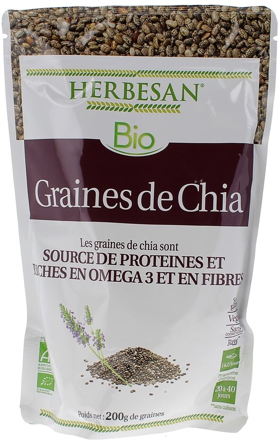 Graines de Chia source de Protéine Herbesan