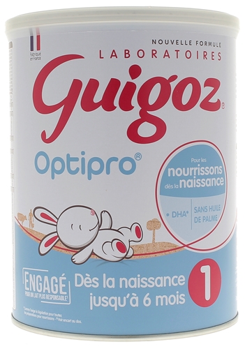 Optipro Lait premier âge dès la naissance Guigoz - pot de 780 g