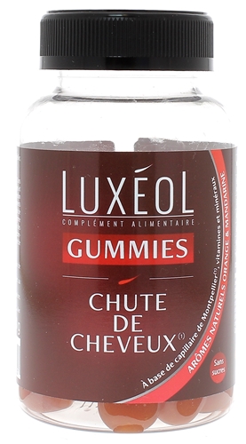 Gummies Chute de cheveux Luxéol - pot de 60 gummies