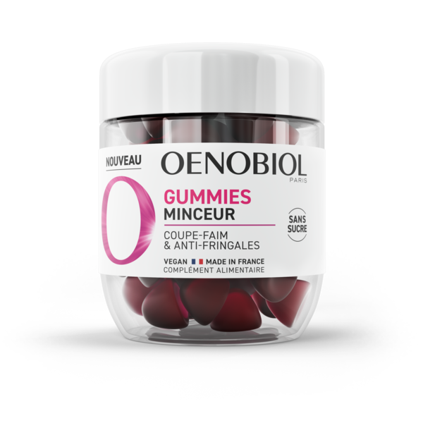 Gummies Minceur coupe faim Oenobiol - pot de 60 gommes